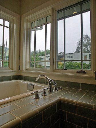 Naturally Lit Craftsman Bathroom